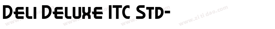 Deli Deluxe ITC Std字体转换